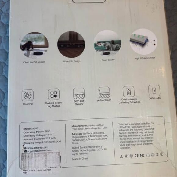 Amarey Robot Vacuum — Needs Repair – All Parts Included - Picture 2 of 2